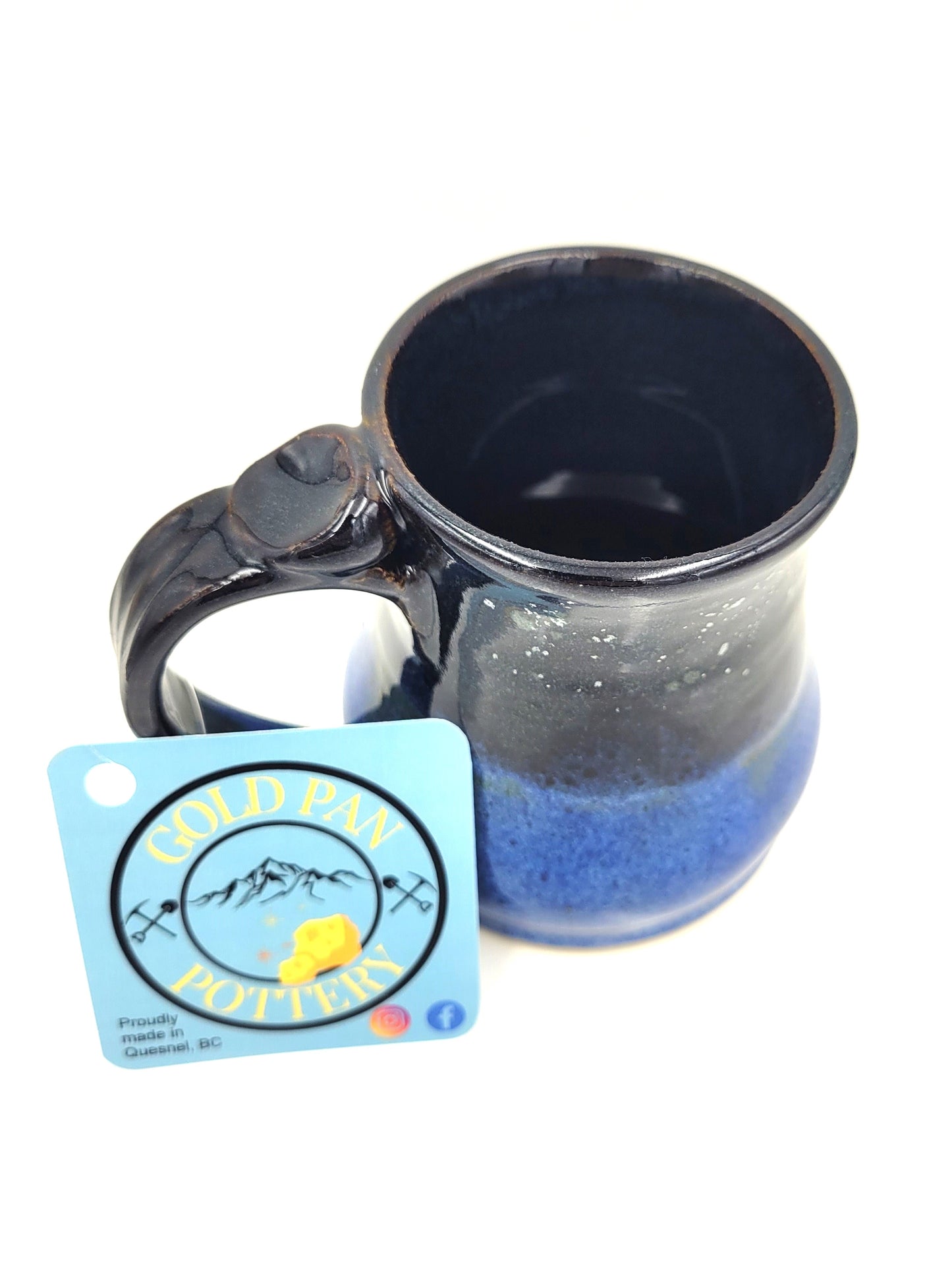 Handmade Pottery Mug, Night Sky